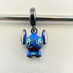 Disney Stitch Charm Bead Blue Pink Enamel Lilo & Stitch for Bracelet